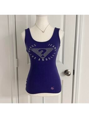 Vintage Guess Jeans Mcbling Women’s Size Small Very Fitted Tank